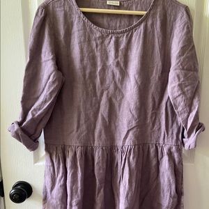 Epic Linen Maxi Dress Long Sleeves NWOT